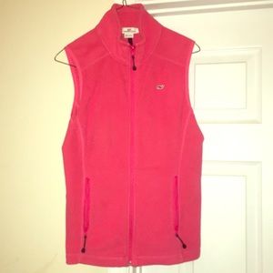UNUSED!!!! VINEYARD VINES pink fleece vest.